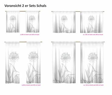 Schlaufenschal Vorhang Allium 24 - blanco lichtgrau  Schal modern